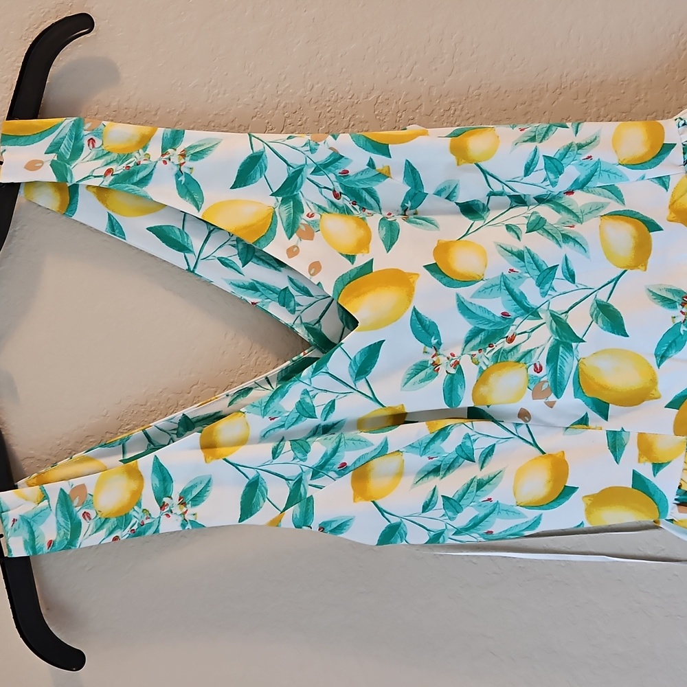 Elle Lemon Print Dress Size 4‎ - Picture 2 of 8